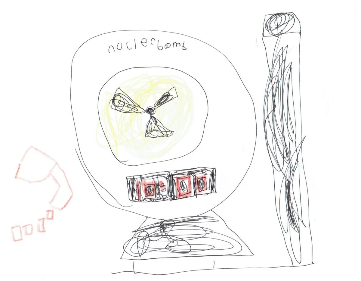 Nuclear Bomb from Launched by Dog Man