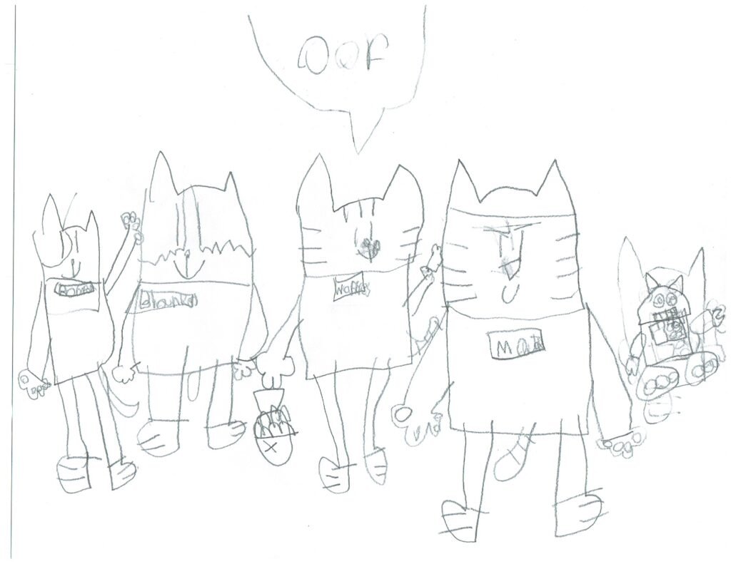 Catstronauts - Pom Pom, Blanket, Waffles, Major Meowser, Cat-stro-bot