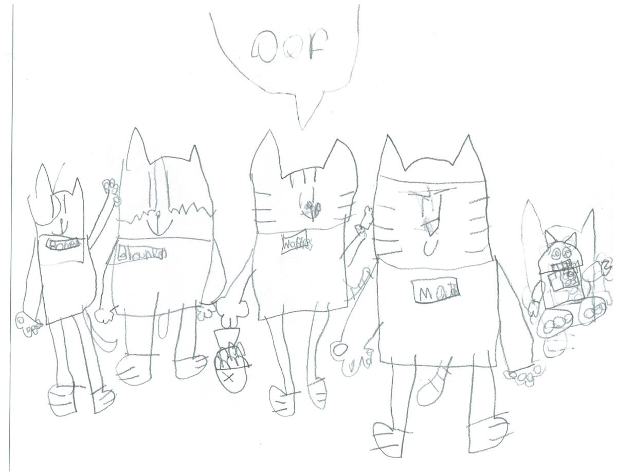 Catstronauts - Pom Pom, Blanket, Waffles, Major Meowser, Cat-stro-bot